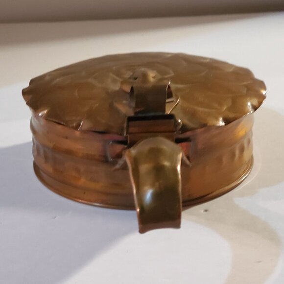 Vintage Hand Hammered Gregorian Solid Copper Silent Butler Crumb/Ash Collector - Picture 3 of 11